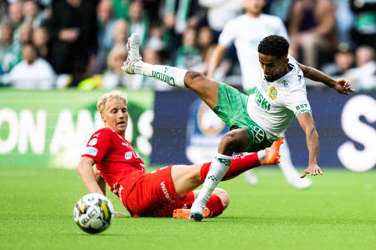 Värnamos Victor Larsson och Hammarbys Tesfaldet Tekie