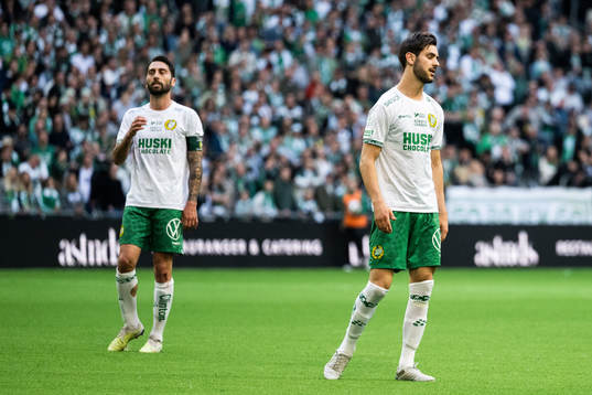 Hammarbys Nahir Besara och Adi Nalic deppar