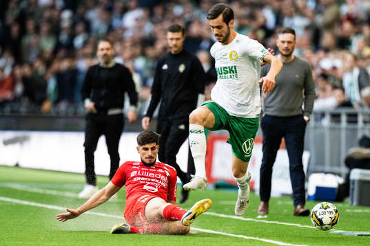 Värnamos Emin Grozdanic och Hammarbys Adi Nalic