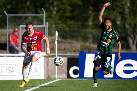 Degerfors Rasmus Örqvist och Varbergs Vinicius Nogueira de