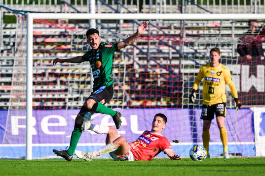 Varbergs Ismet Lushaku och Degerfors Seid Korac