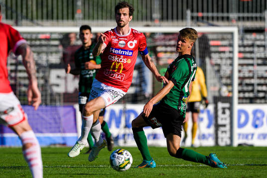 Degerfors Sebastian Ohlsson och Varbergs Oliver Alfonsi