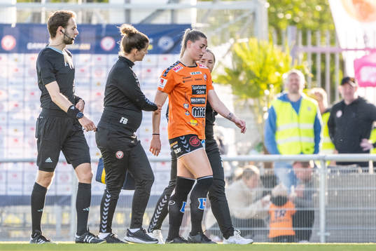 Kristianstads Jordan Brewster har ont