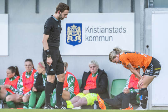 Kristianstads Tilda Persson har ont