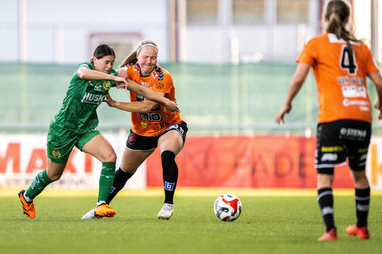 Hammarbys Kyra Cooney-Cross och Kristianstads Hlin