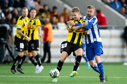 Häckens Samuel Gustafson och IFK Göteborgs Sebastian