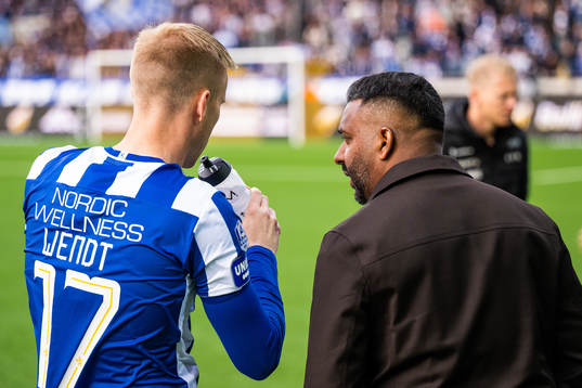IFK Göteborgs Oscar Wendt och IFK Göteborgs tränare