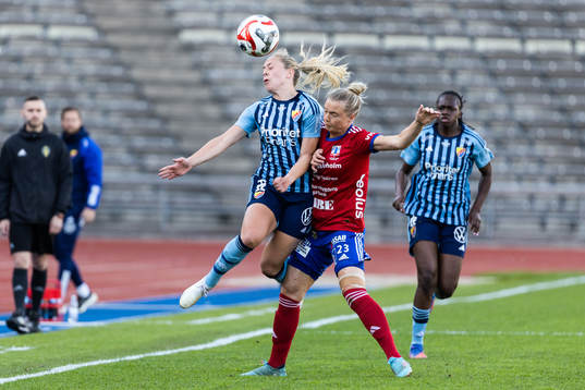 Djurgårdens Alice Bergström och Vittsjös Kajsa Lind