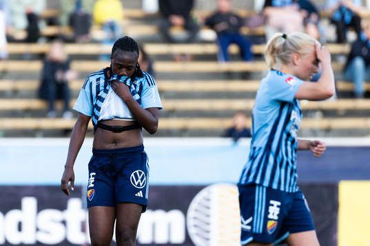 Djurgårdens Flavine Mawete Musolo deppar
