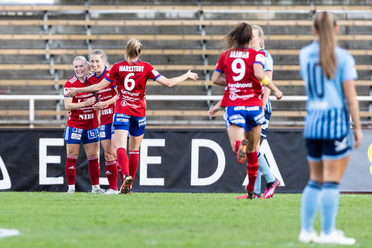 Vittsjös Linda Sällström jublar