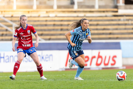 Djurgårdens Tilde Lindwall och Vittsjös Linda Sällström