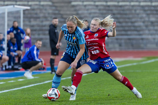 Djurgårdens Alice Bergström och Vittsjös Jutta Rantala