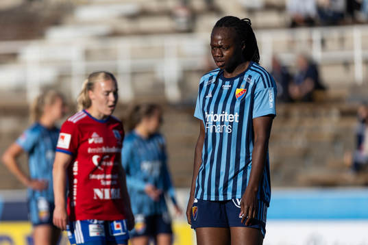 Djurgårdens Flavine Mawete Musolo deppar