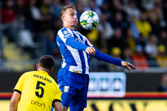 IFK Göteborgs Linus Carlstrand och Häckens Even Hovland