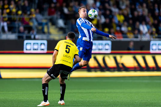 IFK Göteborgs Linus Carlstrand och Häckens Even Hovland