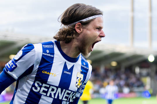 IFK Göteborgs Gustaf Norlin jublar