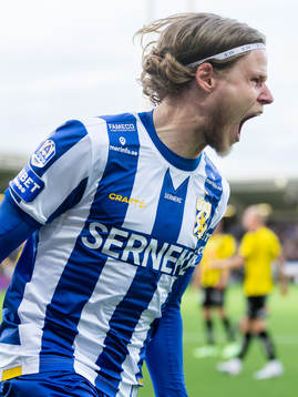 IFK Göteborgs Gustaf Norlin jublar