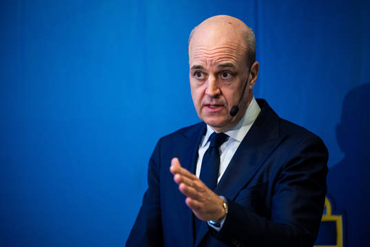 Svenska Fotbollförbundets ordförande Fredrik Reinfeldt