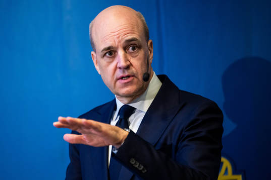 Svenska Fotbollförbundets ordförande Fredrik Reinfeldt