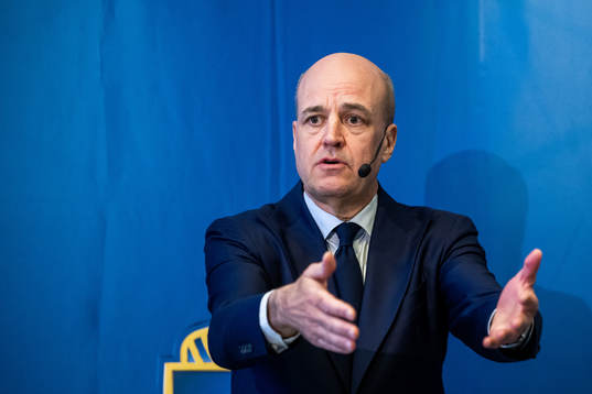 Svenska Fotbollförbundets ordförande Fredrik Reinfeldt