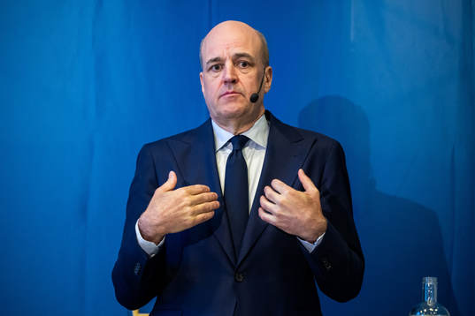 Svenska Fotbollförbundets ordförande Fredrik Reinfeldt