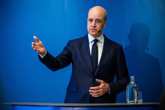 Svenska Fotbollförbundets ordförande Fredrik Reinfeldt