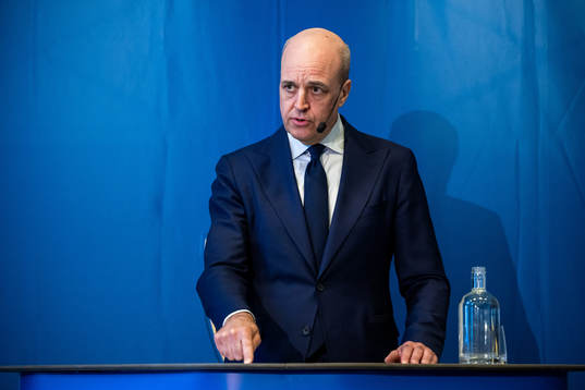 Svenska Fotbollförbundets ordförande Fredrik Reinfeldt