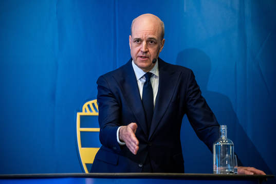 Svenska Fotbollförbundets ordförande Fredrik Reinfeldt
