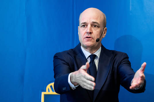 Svenska Fotbollförbundets ordförande Fredrik Reinfeldt