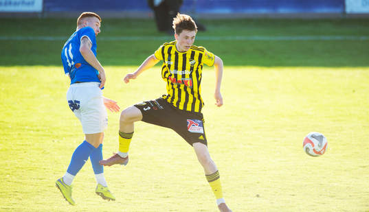 IFK Hässleholms Gustav Persson i matchen i DM mellan IFK