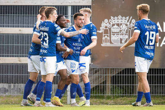 Trelleborgs Haris Brkic jublar