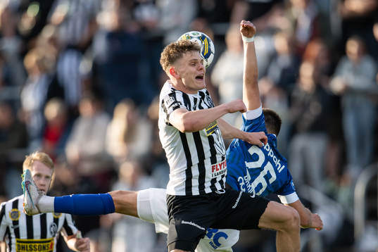 Landskronas Lukas Sunesson och Trelleborgs Haris Brkic