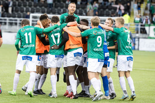 Brages spelarna jublar