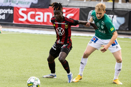 Östersunds Yannick Armel Assiedou Adjoumani och Brages