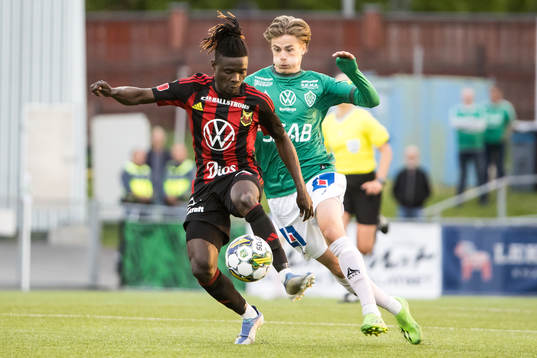 Östersunds Yannick Armel Assiedou Adjoumani och Brages