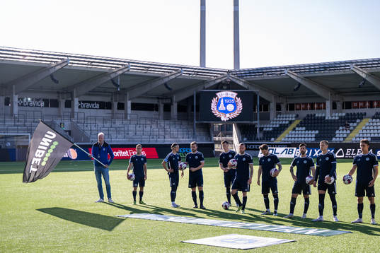 Utsiktens spelare vid line-up