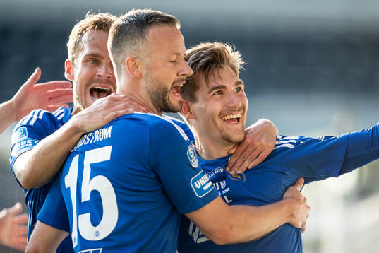 GIF Sundsvalls Johan Bengtsson jublar
