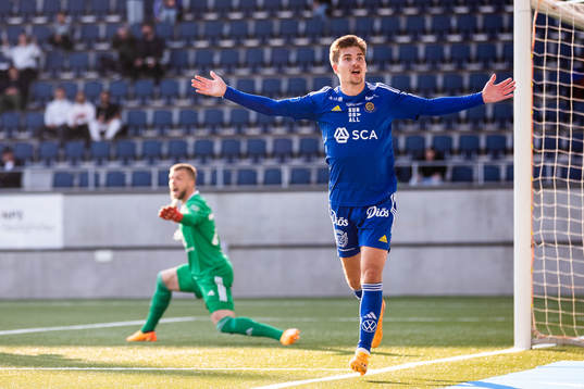 GIF Sundsvalls Johan Bengtsson jublar