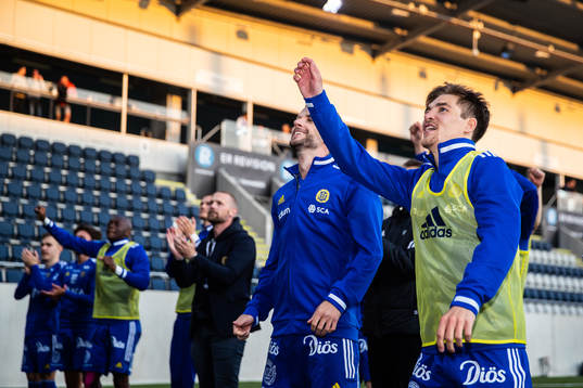 GIF Sundsvalls Johan Bengtsson jublar