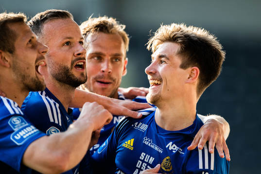 GIF Sundsvalls Johan Bengtsson jublar