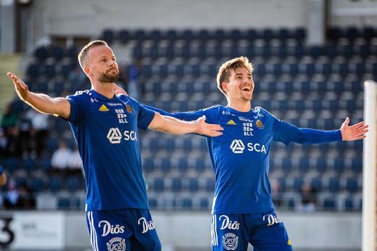 GIF Sundsvalls Johan Bengtsson jublar