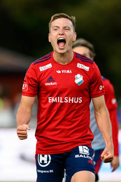 Östers Runar Thor Sigurgeirsson jublar
