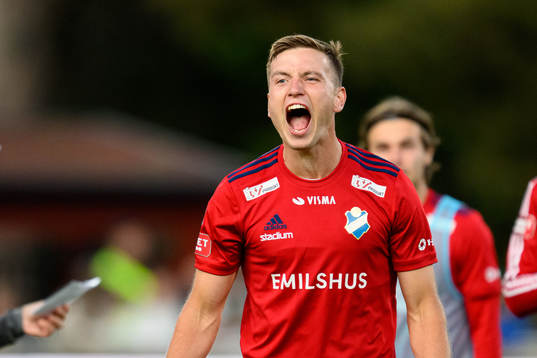 Östers Runar Thor Sigurgeirsson jublar