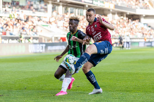 GAISs Richard Emeka Friday och Örgrytes William Svensson