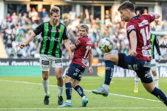GAIS Filip Beckman och Örgrytes Hampus Dahlqvist