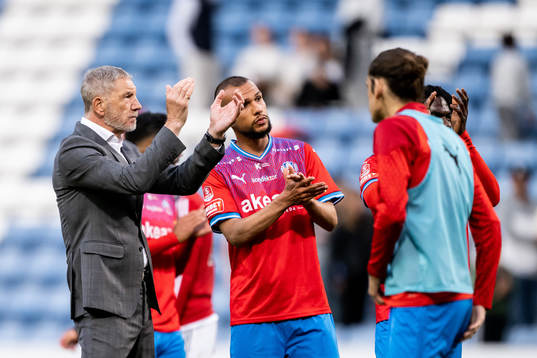 Helsingborgs tränare Stuart Baxter och Sumar Almadjed