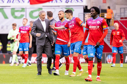 Helsingborgs tränare Stuart Baxter, Sumar Almadjed och