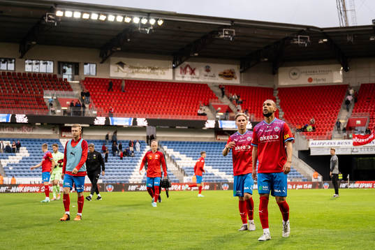 Helsingborgs Simon Bengtsson och Sumar Almadjed deppar