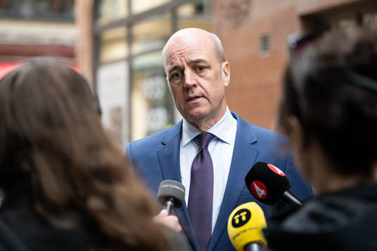Svenska Fotbollförbundets ordförande Fredrik Reinfeldt