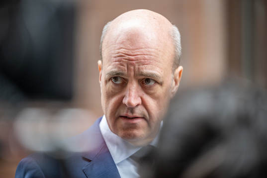 Svenska Fotbollförbundets ordförande Fredrik Reinfeldt